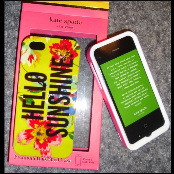 Iphone 5 Designer Case (Hello Sunshine) Kate Spade