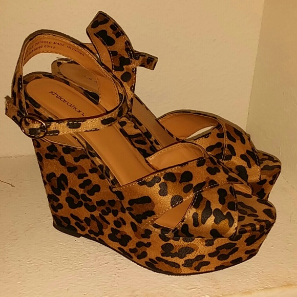 Animal Print Wedges