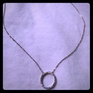 Circle Silver Necklace