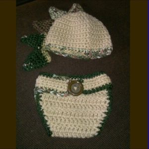 Infant baby boy clothes crochet set