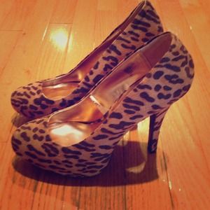 Leopard print heels