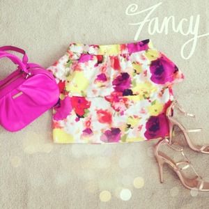 Floral Peplum Skirt!