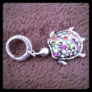 Fossil brand turtle charm