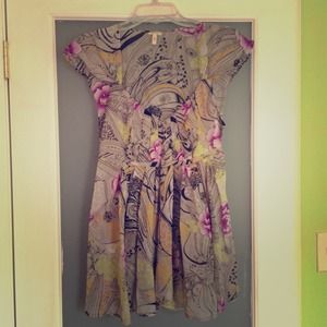 Floral & paisley print top (Size L)