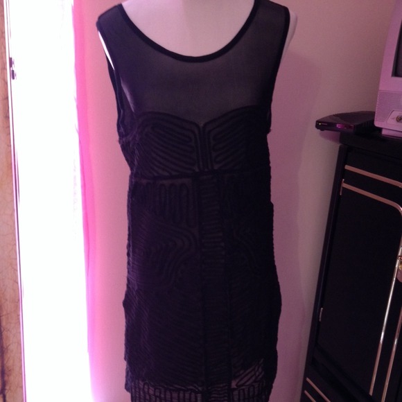 Barely worn Armani Exchange Black Dress
