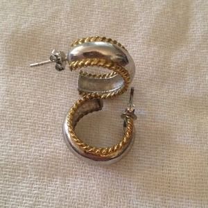 Gold and Silver earrings