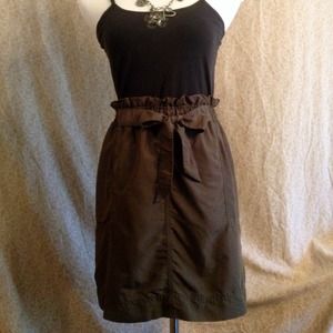 Adorable cotton mini with faux tie