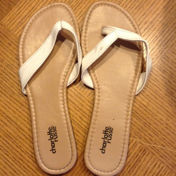 White Charlotte Russe sandals