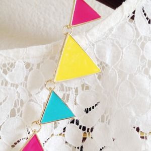 Jewelry - NEW! Triangle statement necklace Jewelry - NEW! Triangle statement necklace