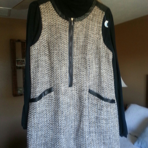 Tweed Jumper with Shirt