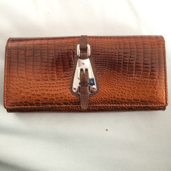 Bundle! Genuine leather wallet and coach gloves