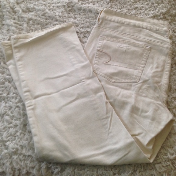 White Stretch AE Jeans