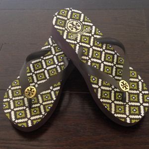Tory Burch wedge flip flop