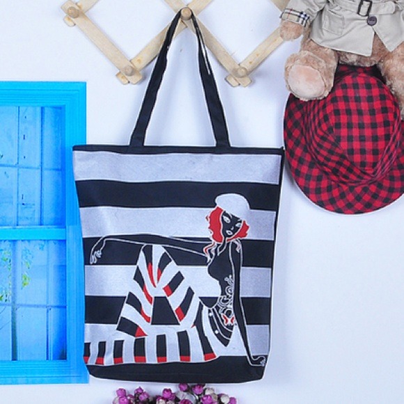 Fashion Girl Canvas Tote