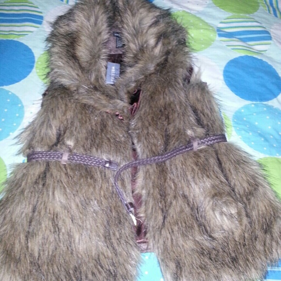 Faux fur vest