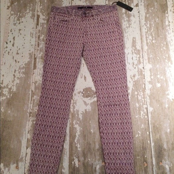 NWT Joes Jeans in Dark Purple Print