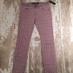 NWT Joes Jeans in Dark Purple Print