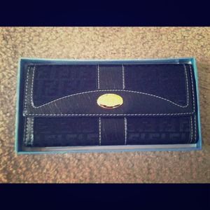 Fendi inspired black wallet