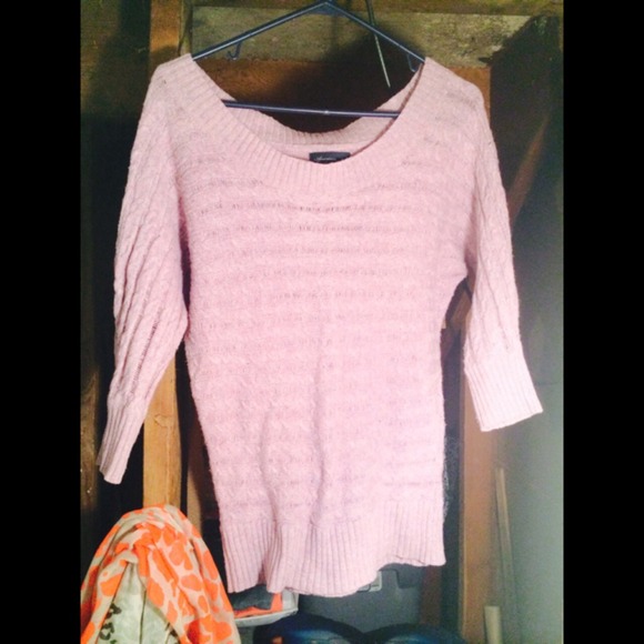 Pale purple American Eagle knit sweater.
