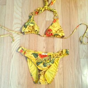 Lucky brand mustard yellow bikini