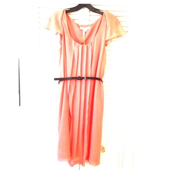 BCBG persimmon flutter dress