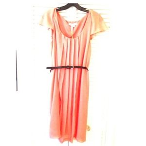 BCBG persimmon flutter dress
