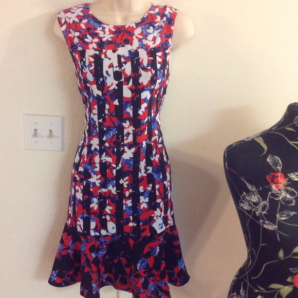 New small Peter Pilotto Targe Red Floral Print - Picture 3 of 4