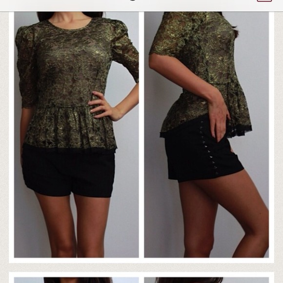 Brand new bcbg peplum top
