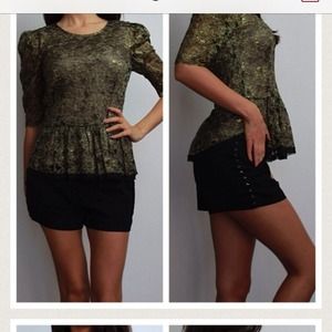 Brand new bcbg peplum top