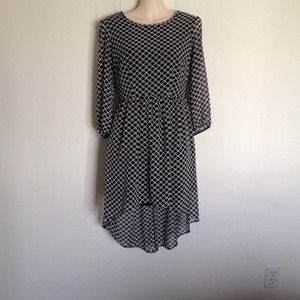 Blue Hi-Lo Dress