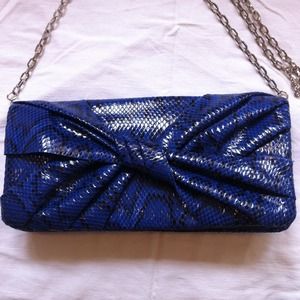 Blue python clutch 🐍