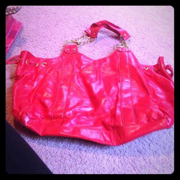 Red handbag!