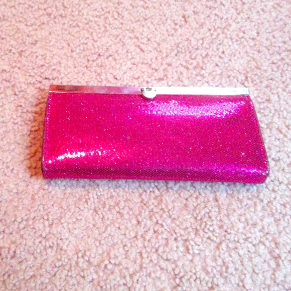 Pink glitter wallet!!
