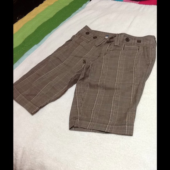 Brown bermuda shorts