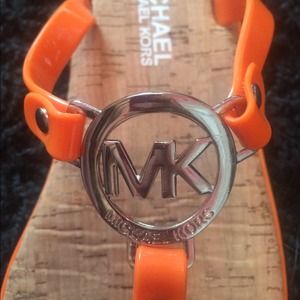 Michael Kors Orange Sandals sz 6