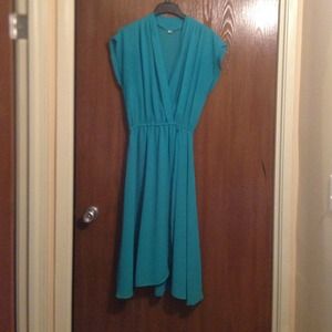 Teal cover dress