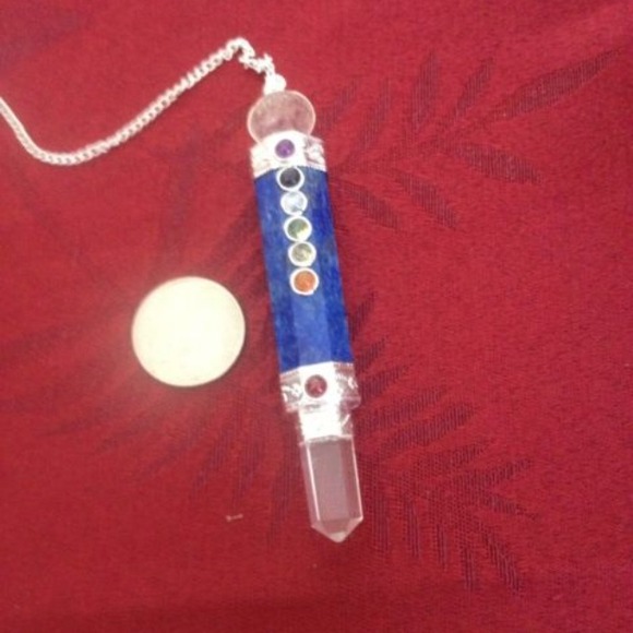 New Real a Lapis Chakra Wand Pendulum