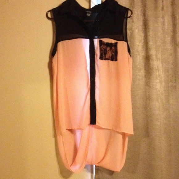Peach blouse