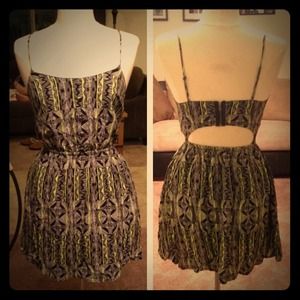 Material girl dress with cut-out back
