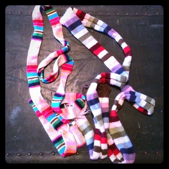 Multi-colored Skinny Scarves
