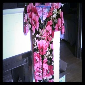 Modern love flower dolman dress S