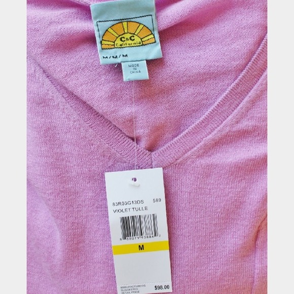 SOLD NWT C&C California Cashmere blend Sweater - Picture 4 of 4