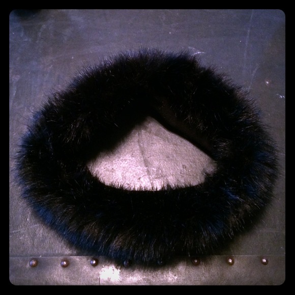 Mossimo at Target Black Faux Fur Ear Warmer