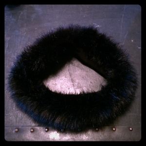 Mossimo at Target Black Faux Fur Ear Warmer
