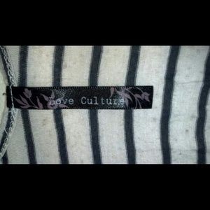 Love Culture Dark Blue and Ivory Striped Tank Top!