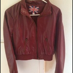 Burgundy Leather Jacket