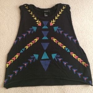 black tribal forever21 top