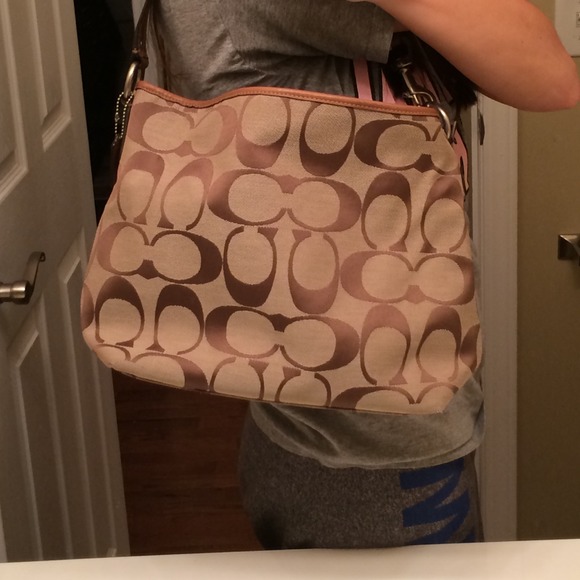 Authentic Coach Signature Handbag - Picture 3 of 3