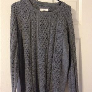 Gray oversized sweater