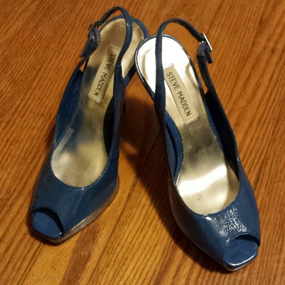 Bright blue heels
